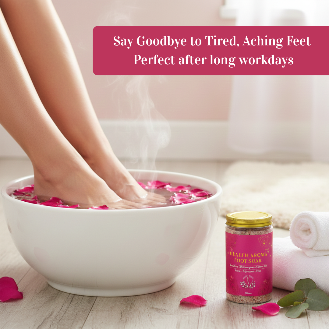 Buy Health Aroma Foot Soak and get 2 FREE Terry Towels (12 × 12 inches)