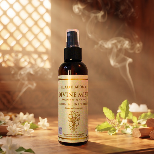 100% organic Divine Mist | Pure Pacha Karpooram Temple-Inspired Room & Linen Spray | 100 ml (Pack of 1)