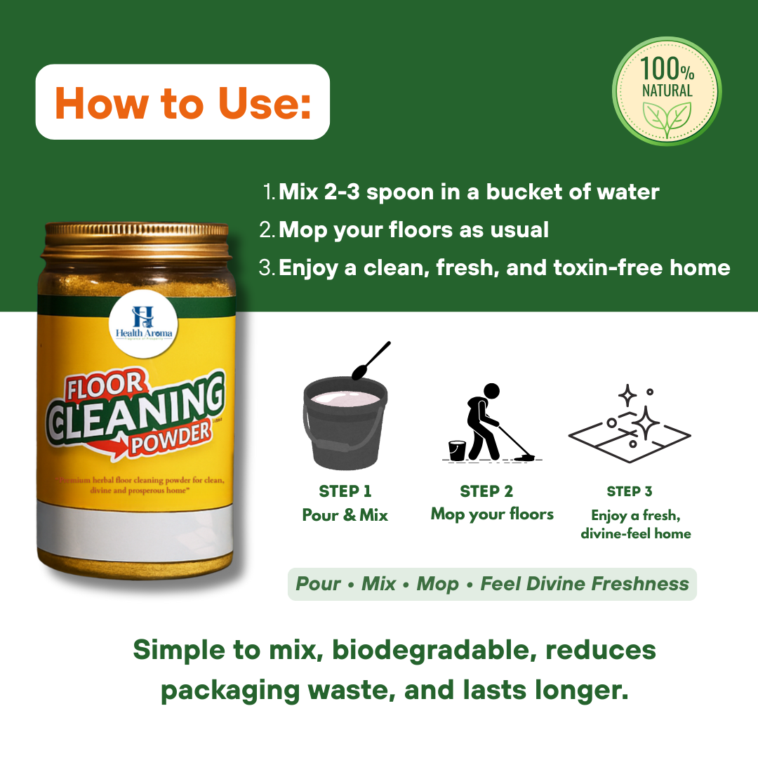 Health Aroma Foot Soak 300 g & Floor Cleaner 180g Combo | Care for You & Your Home