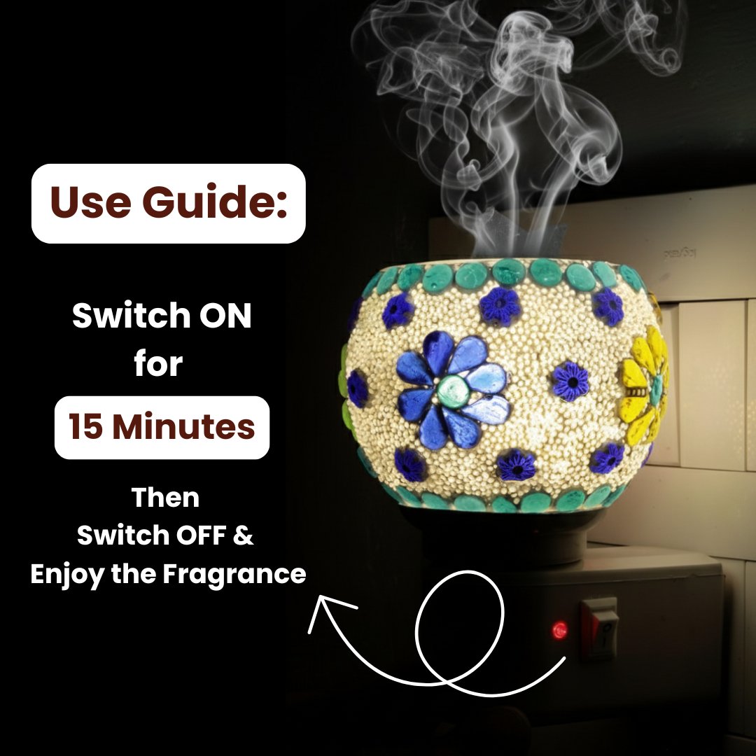 Health Aroma Floor Cleaner 180g + Aroma Diffuser + Bhimseni Camphor (Pachakarpooram) 80g Combo