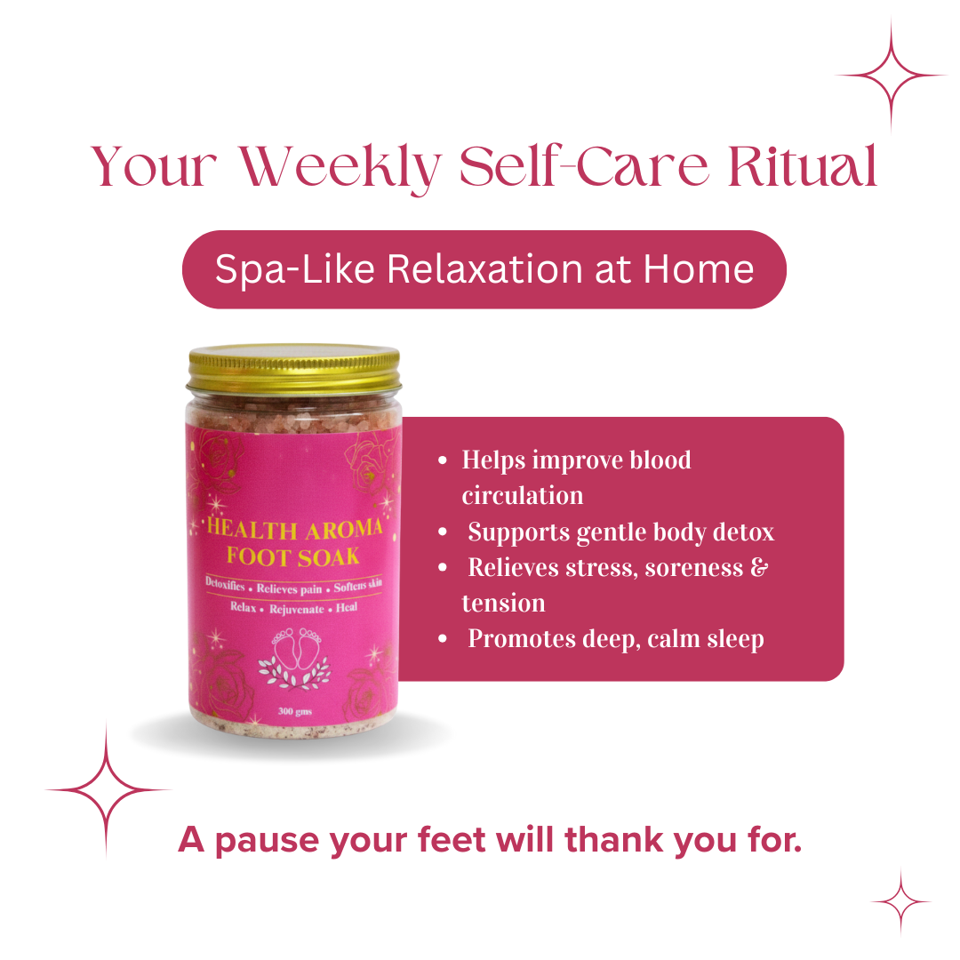 Buy Health Aroma Foot Soak and get 2 FREE Terry Towels (12 × 12 inches)