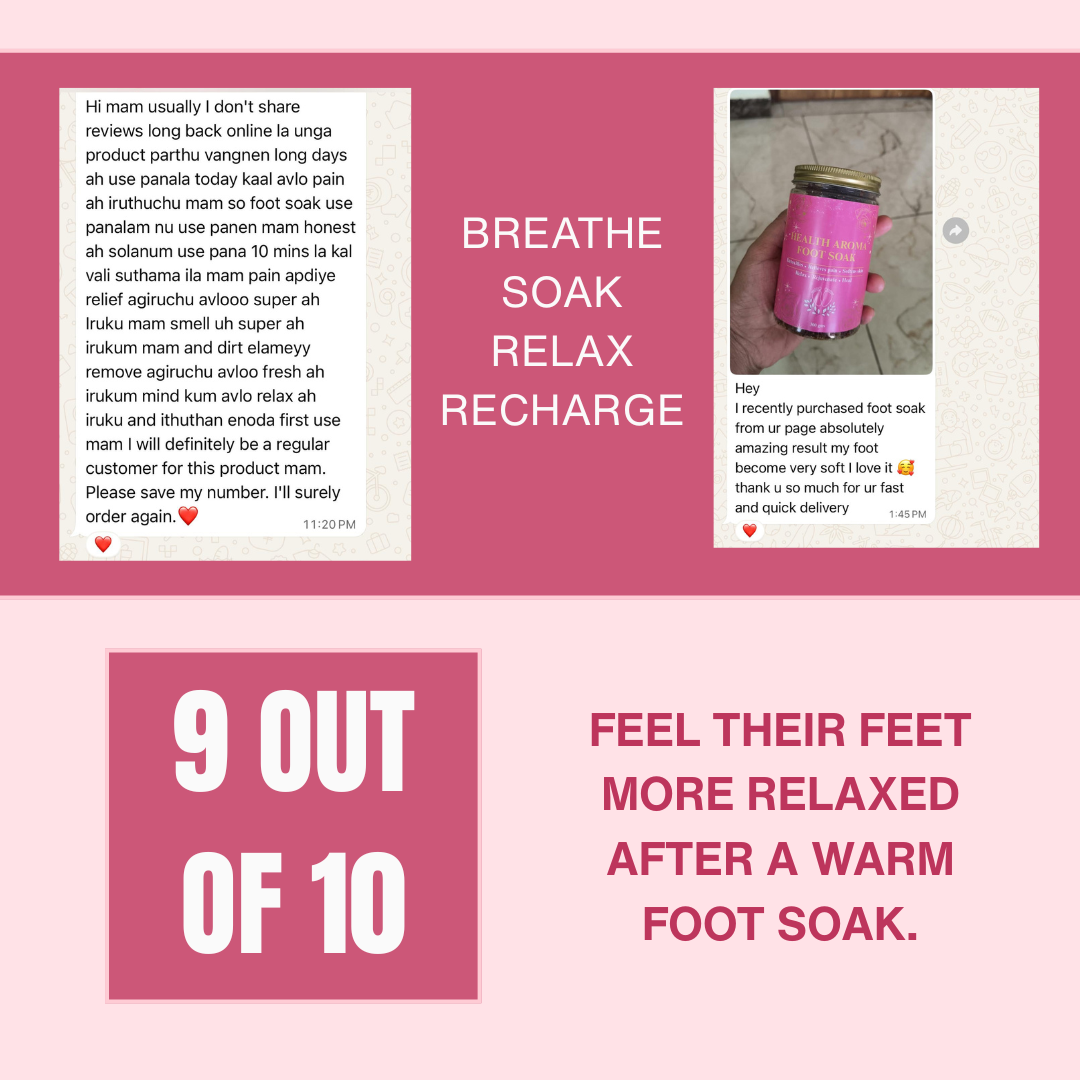 Mineral-Rich Foot Soak with Epsom & Pink Salt | Better Sleep, Stress Relief & Muscle Recovery (300g | Pack 2 | FREE Terry Towel)
