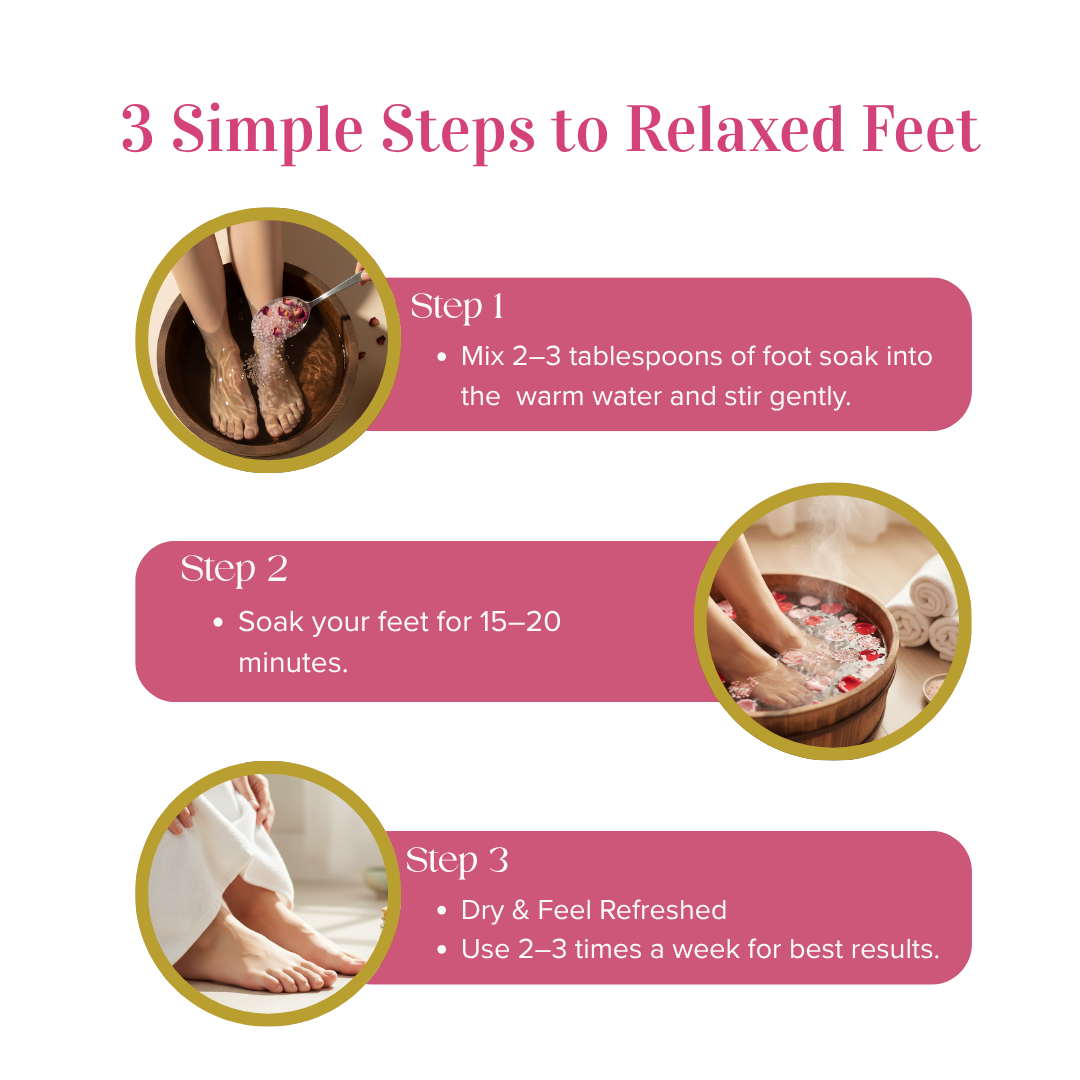 Mineral-Rich Foot Soak with Epsom & Pink Salt | Better Sleep, Stress Relief & Muscle Recovery (300g | Pack 2 | FREE Terry Towel)